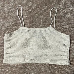 Bershka medium knit bralette top crop top made in turkey